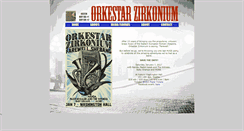 Desktop Screenshot of orkestarzirkonium.com