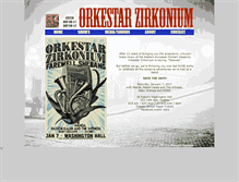 Tablet Screenshot of orkestarzirkonium.com